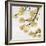 Gold Blossoms on White II-Kate Bennett-Framed Art Print