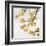 Gold Blossoms on White II-Kate Bennett-Framed Art Print