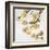 Gold Blossoms on White II-Kate Bennett-Framed Art Print