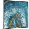 Gold Blue Flow-Jace Grey-Mounted Art Print