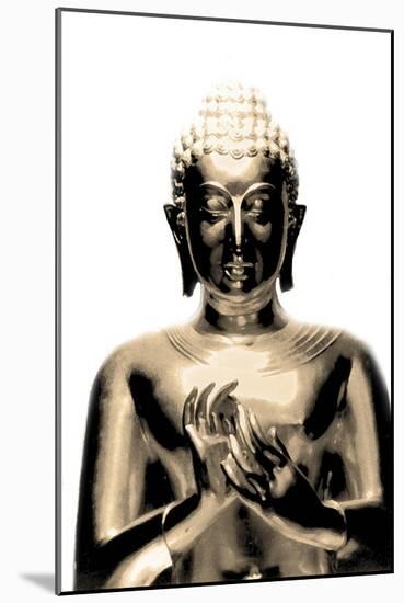 Gold Budda-Whoartnow-Mounted Giclee Print