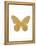 Gold Butterfly-Erin Clark-Framed Premier Image Canvas