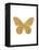 Gold Butterfly-Erin Clark-Framed Premier Image Canvas