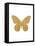 Gold Butterfly-Erin Clark-Framed Premier Image Canvas