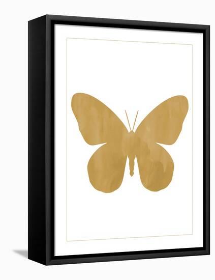 Gold Butterfly-Erin Clark-Framed Premier Image Canvas