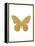 Gold Butterfly-Erin Clark-Framed Premier Image Canvas