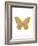 Gold Butterfly-Erin Clark-Framed Giclee Print