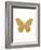 Gold Butterfly-Erin Clark-Framed Giclee Print