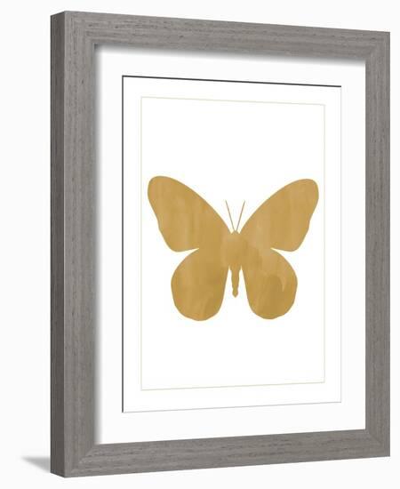 Gold Butterfly-Erin Clark-Framed Giclee Print