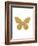 Gold Butterfly-Erin Clark-Framed Giclee Print