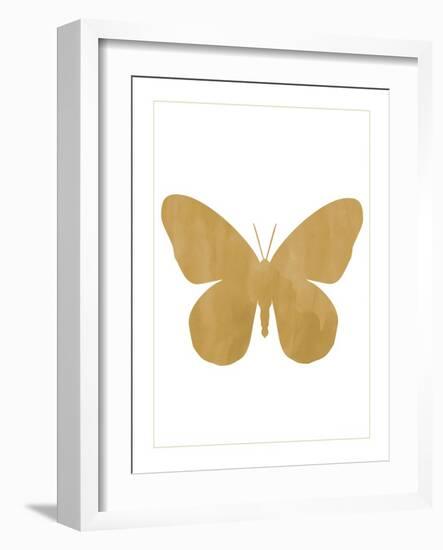 Gold Butterfly-Erin Clark-Framed Giclee Print