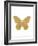 Gold Butterfly-Erin Clark-Framed Giclee Print