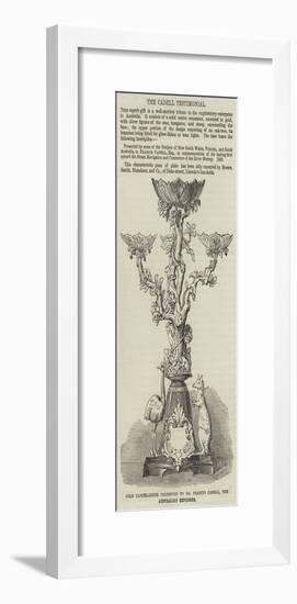 Gold Candelabrum Presented to Mr Francis Cadell, the Australian Explorer-null-Framed Giclee Print