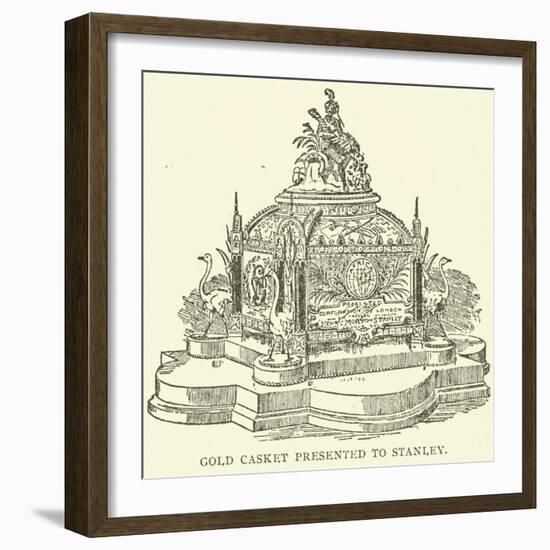 Gold Casket Presented to Stanley-null-Framed Giclee Print