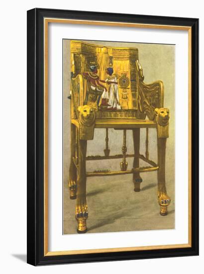 Gold Chair from King Tut Tomb, Egypt-null-Framed Art Print