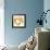 Gold Circular Strokes II-Megan Morris-Framed Art Print displayed on a wall