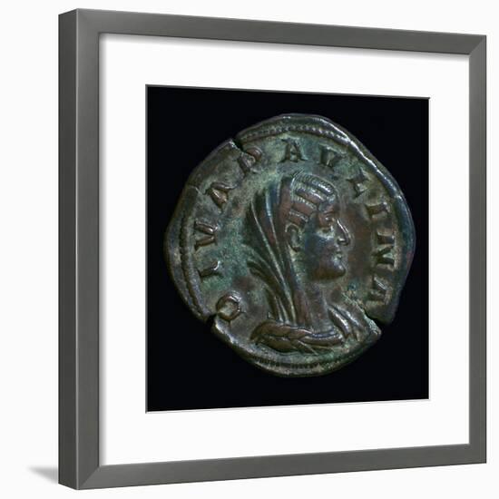 Gold coin of Paulina, 3rd century-Unknown-Framed Giclee Print