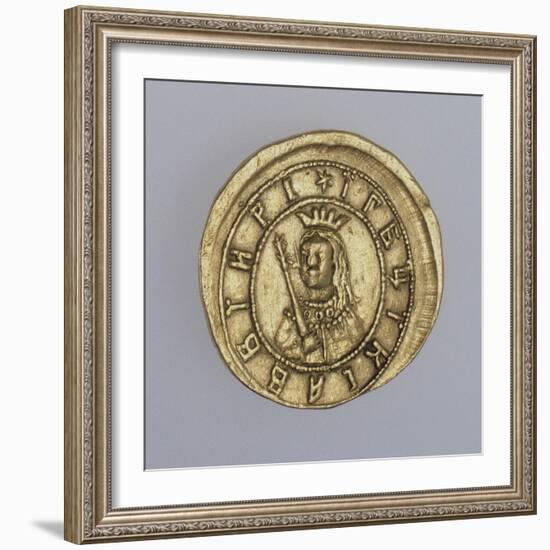 Gold coin of the regent Sophia Alekseyevna, Between 1682 and 1687-null-Framed Giclee Print