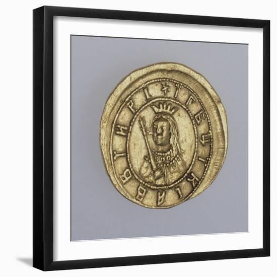 Gold coin of the regent Sophia Alekseyevna, Between 1682 and 1687-null-Framed Giclee Print