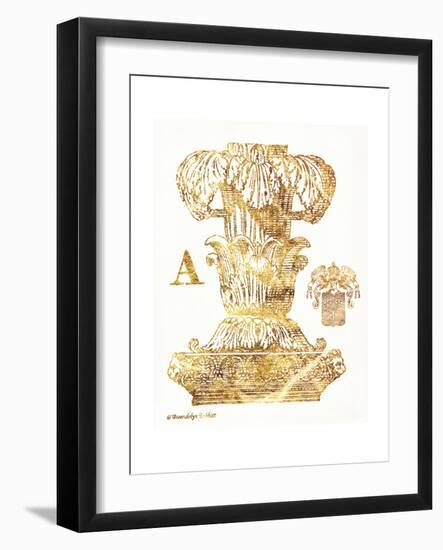 Gold Column A-Gwendolyn Babbitt-Framed Art Print