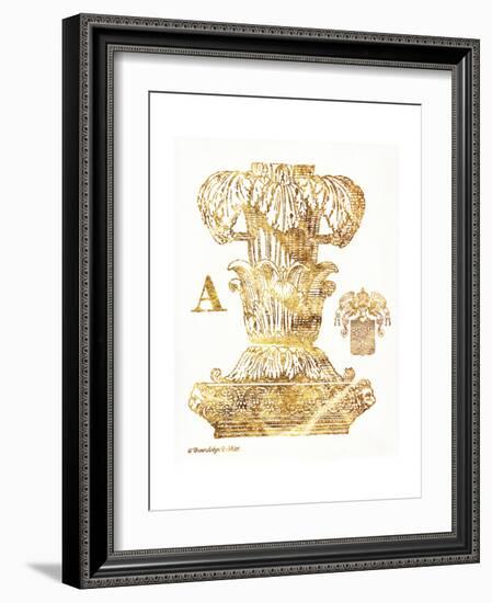 Gold Column A-Gwendolyn Babbitt-Framed Art Print