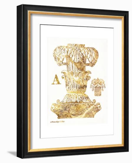 Gold Column A-Gwendolyn Babbitt-Framed Art Print