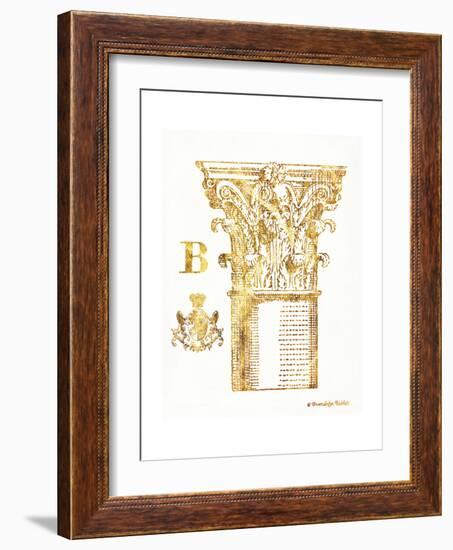 Gold Column B-Gwendolyn Babbitt-Framed Art Print