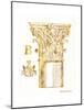 Gold Column B-Gwendolyn Babbitt-Mounted Art Print