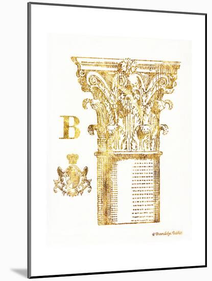 Gold Column B-Gwendolyn Babbitt-Mounted Art Print