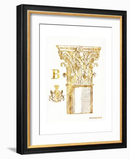 Gold Column B-Gwendolyn Babbitt-Framed Art Print