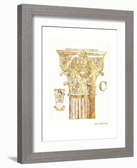 Gold Column C-Gwendolyn Babbitt-Framed Art Print