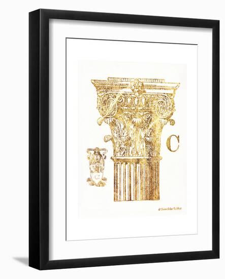 Gold Column C-Gwendolyn Babbitt-Framed Art Print