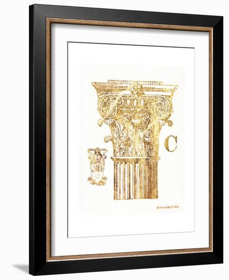 Gold Column C-Gwendolyn Babbitt-Framed Art Print