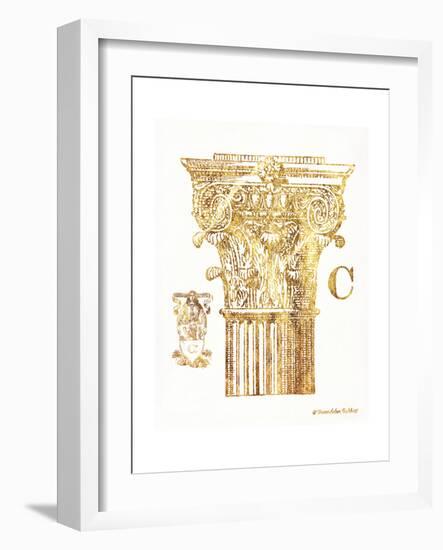 Gold Column C-Gwendolyn Babbitt-Framed Art Print