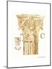 Gold Column C-Gwendolyn Babbitt-Mounted Art Print