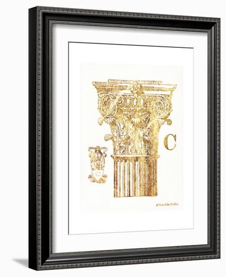 Gold Column C-Gwendolyn Babbitt-Framed Art Print