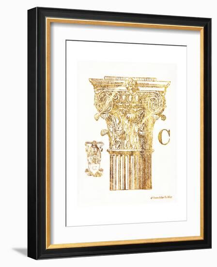 Gold Column C-Gwendolyn Babbitt-Framed Art Print