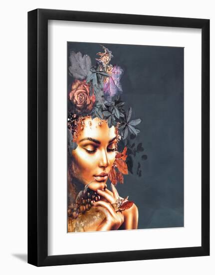 Gold Couture 1-Design Fabrikken-Framed Art Print