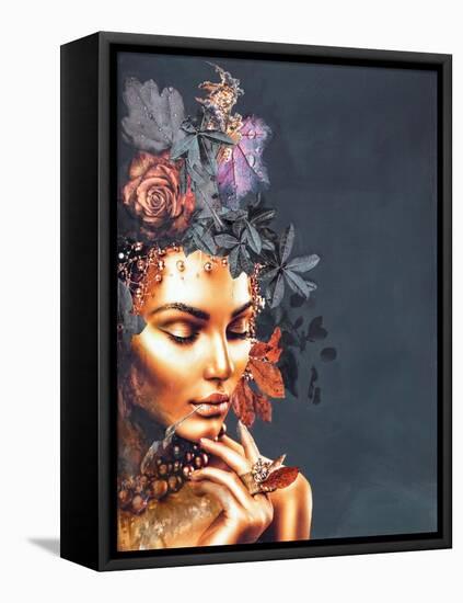 Gold Couture 1-Design Fabrikken-Framed Stretched Canvas