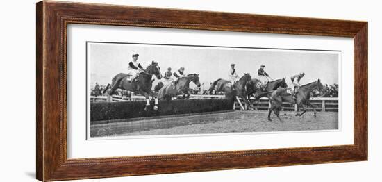 Gold Cup Day at Cheltenham, 1945-null-Framed Photographic Print