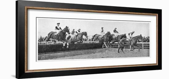 Gold Cup Day at Cheltenham, 1945-null-Framed Photographic Print