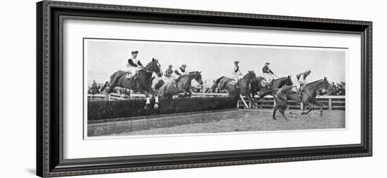 Gold Cup Day at Cheltenham, 1945-null-Framed Photographic Print