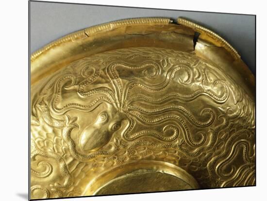 Gold Cup with Embossed Decoration, from Tholos of Dendra, Near Midea-null-Mounted Giclee Print