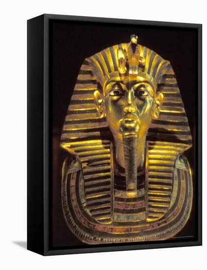 Gold Death Mask, Cairo, Egypt-Claudia Adams-Framed Premier Image Canvas