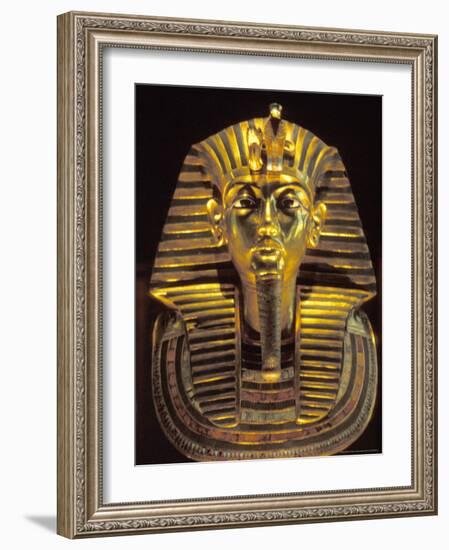 Gold Death Mask, Cairo, Egypt-Claudia Adams-Framed Photographic Print