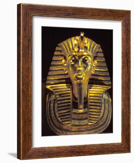 Gold Death Mask, Cairo, Egypt-Claudia Adams-Framed Photographic Print