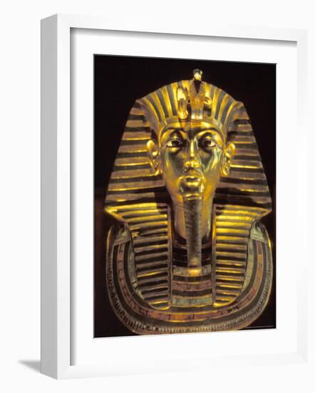 Gold Death Mask, Cairo, Egypt-Claudia Adams-Framed Photographic Print