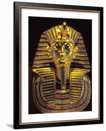 Gold Death Mask, Cairo, Egypt-Claudia Adams-Framed Photographic Print