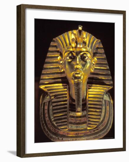 Gold Death Mask, Cairo, Egypt-Claudia Adams-Framed Photographic Print