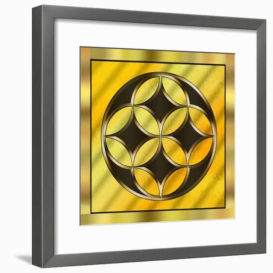 Gold Design 12-Art Deco Designs-Framed Giclee Print